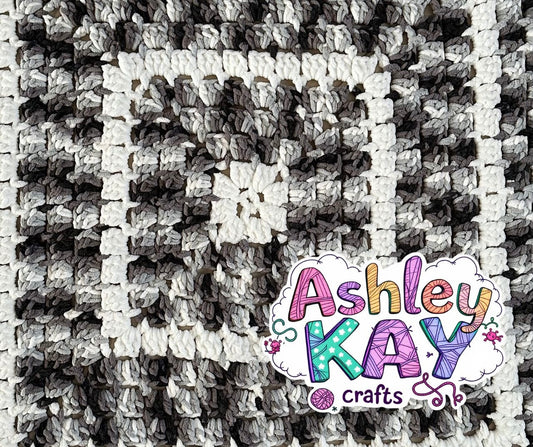 Gray Storm Baby Blanket