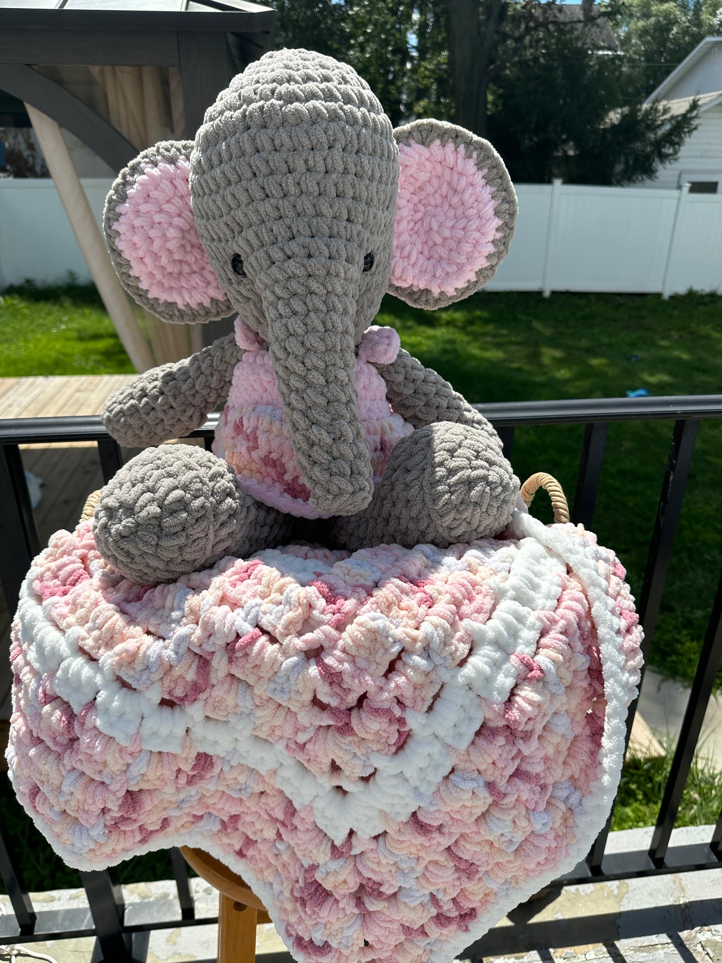 Raspberry Baby Blanket