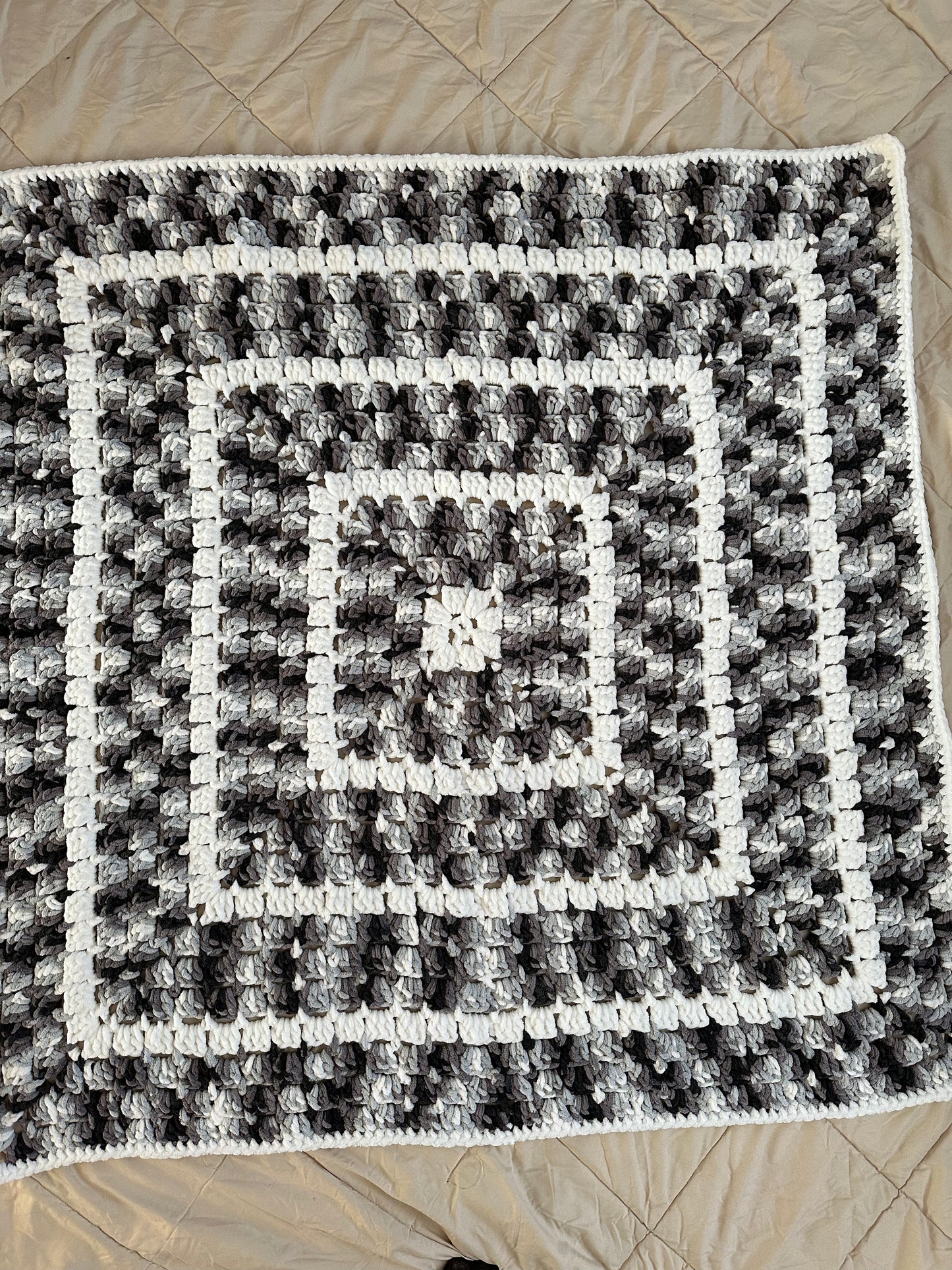 Gray Storm Baby Blanket